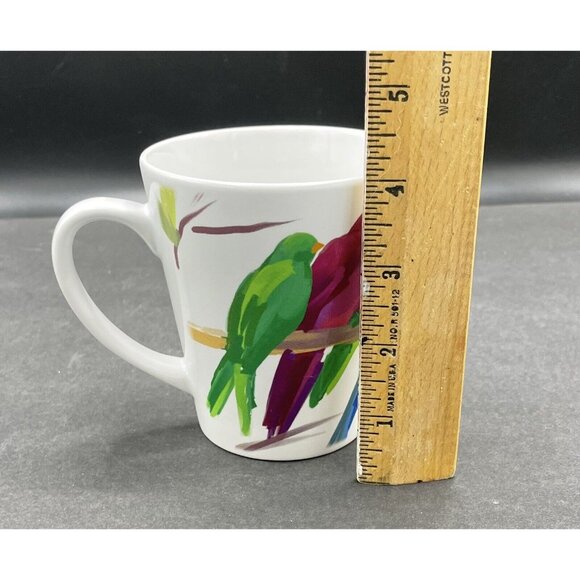 Orca Coatings Multi Colored Parakeet Birds Coffee Mug by M Collins - Picture 7 of 8